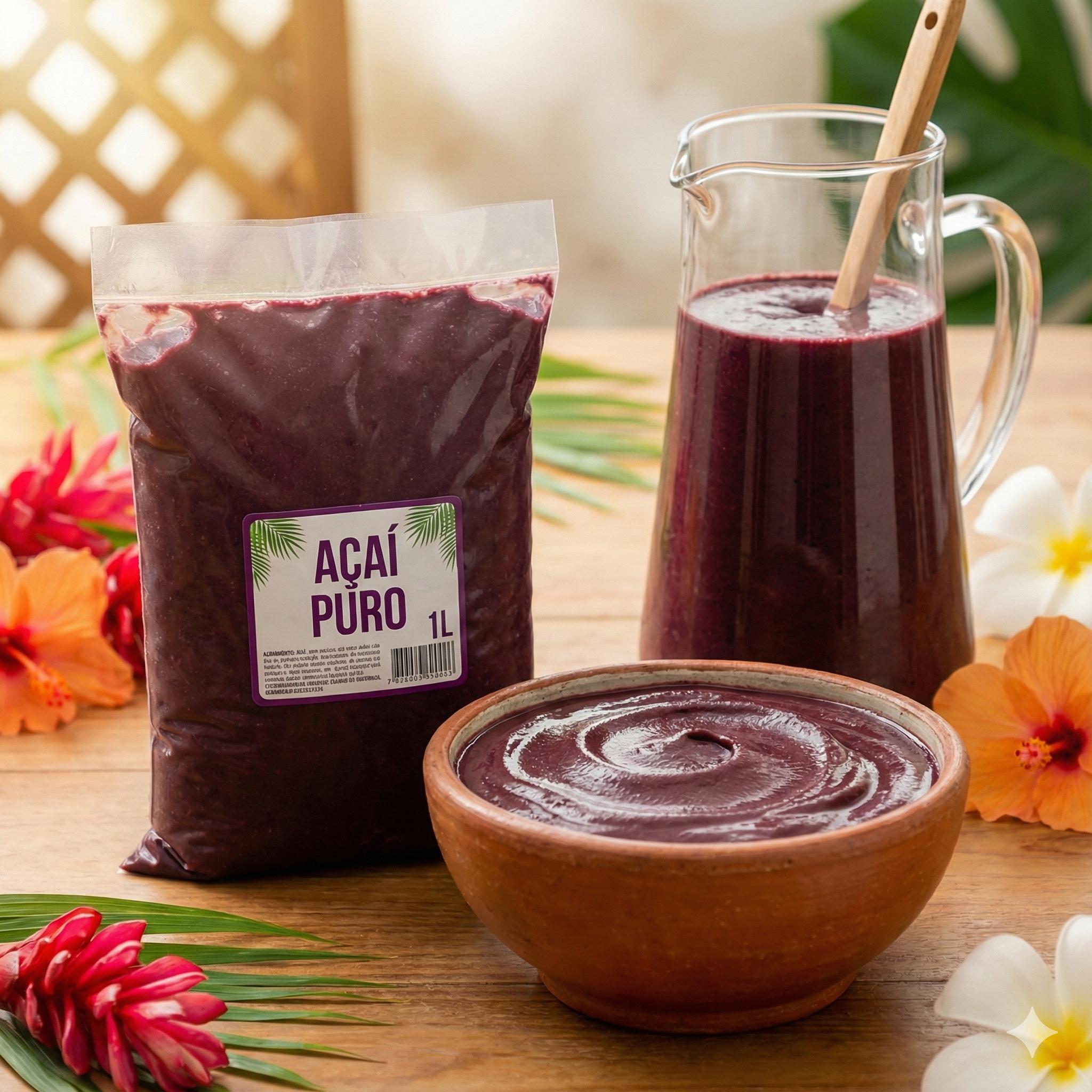 Açaí médio grosso e gelado